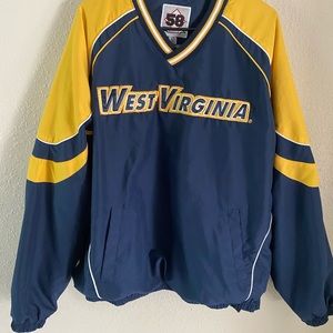 Vintage 58 Sports West Virginia University Stadium Football Pullover SZ L
